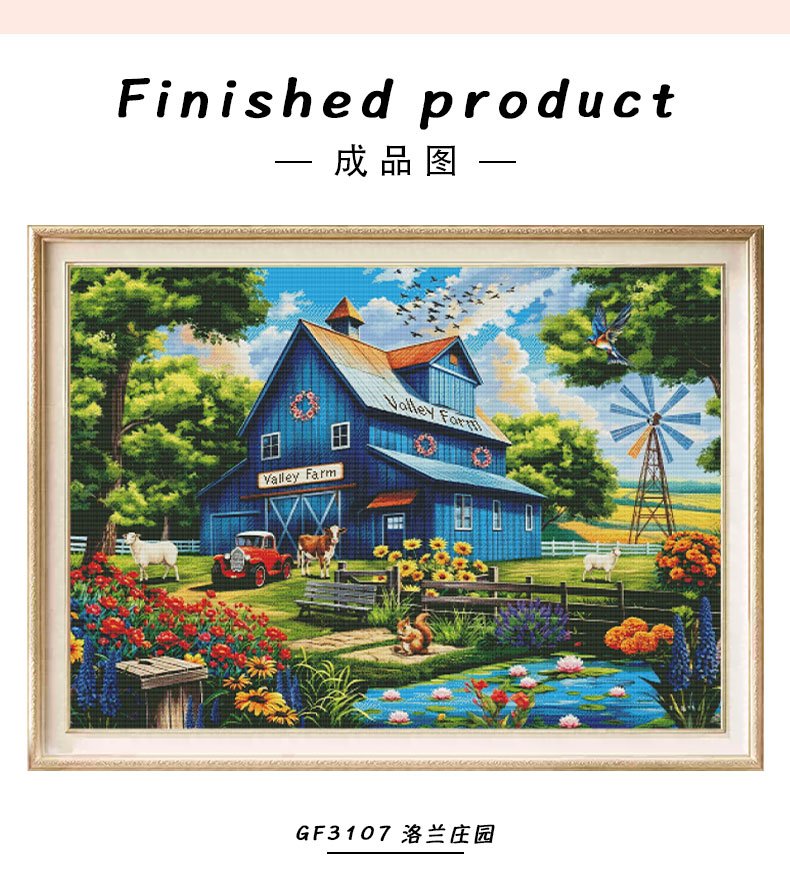 GF3107 Lorraine Manor cross-stitch detail 6
