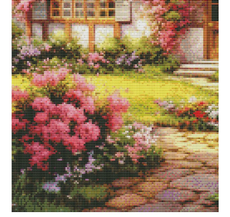 GF3123 Leisure Retreat cross-stitch detail 4