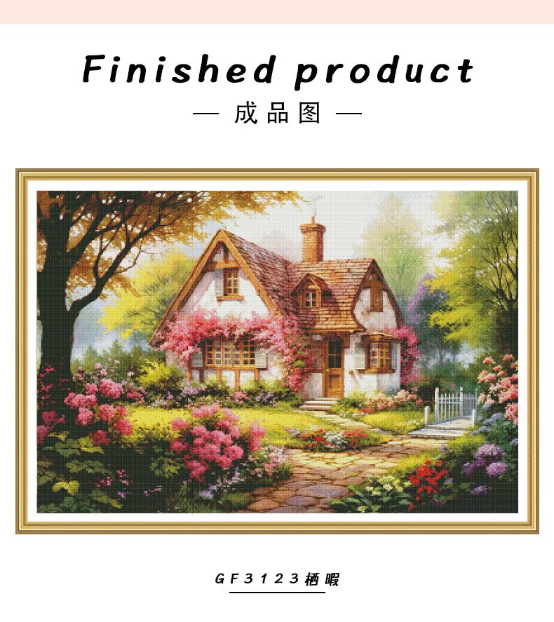 GF3123 Leisure Retreat cross-stitch detail 6