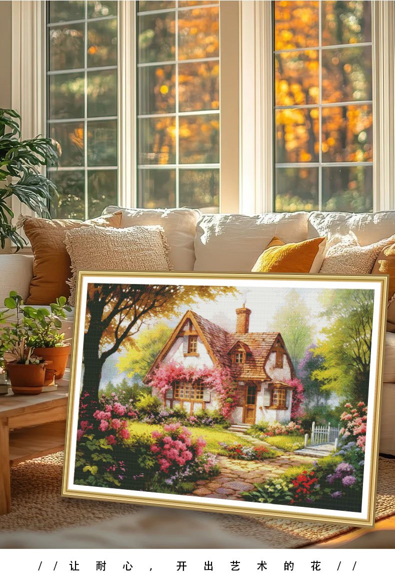 GF3123 Leisure Retreat cross-stitch detail 9