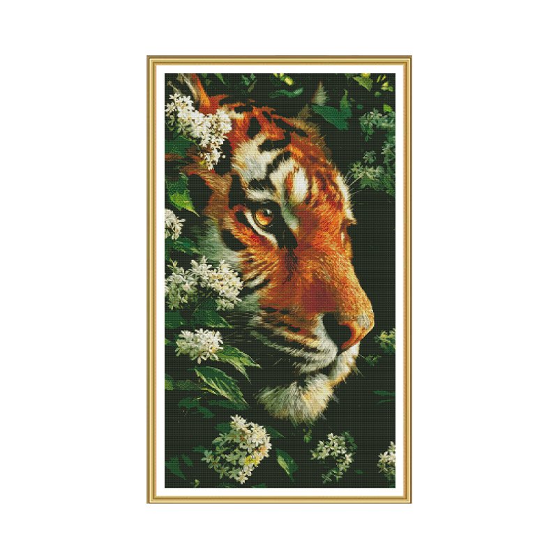 GF3127 Tiger Among Flowers Cross-Stitch Kit - 图片 10