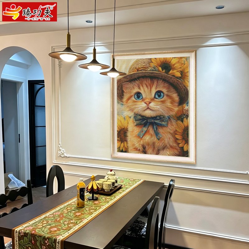 GF3128 Straw Hat Kitten Cross-Stitch Kit - 图片 8