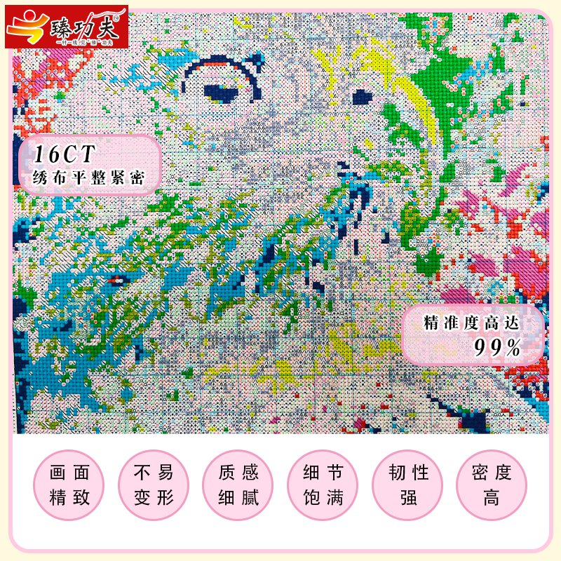 GF3129 Azure Feather Eagle Cross-Stitch Kit - 图片 5