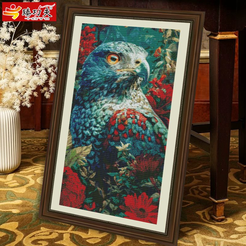 GF3129 Azure Feather Eagle Cross-Stitch Kit - 图片 8