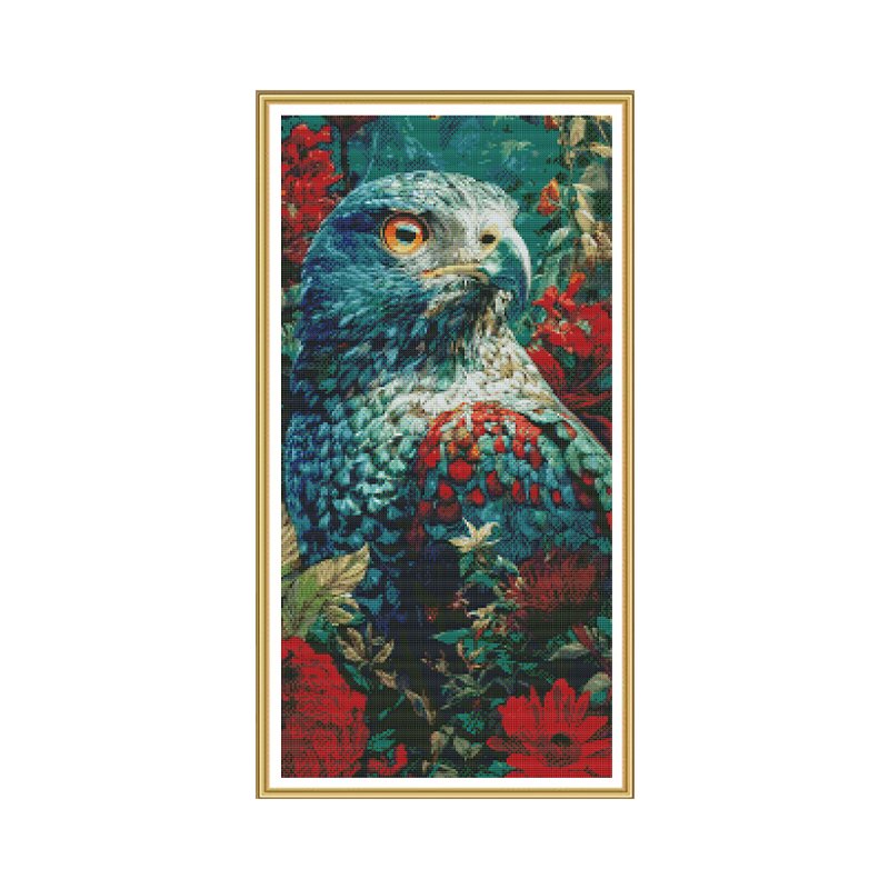 GF3129 Azure Feather Eagle Cross-Stitch Kit - 图片 10