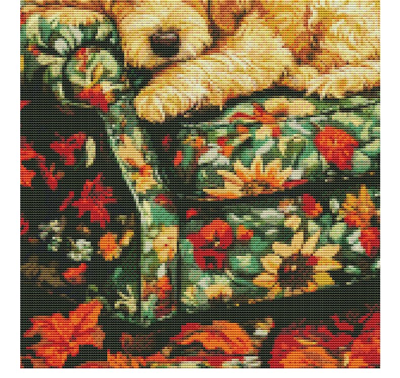 GF3130 Lazy Afternoon cross-stitch detail 4