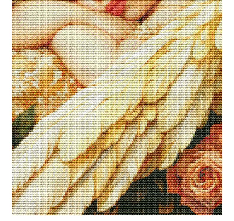 GF3132 Angel cross-stitch detail 4