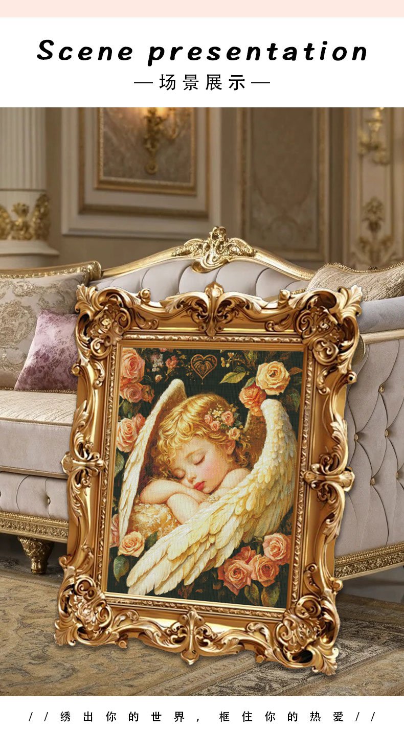 GF3132 Angel cross-stitch detail 7