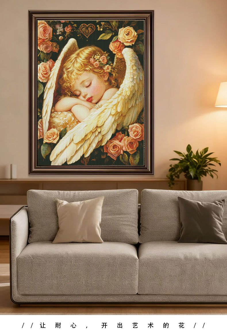 GF3132 Angel cross-stitch detail 9