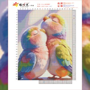 GF3133 Colorful Feather Companions Cross-Stitch Kit