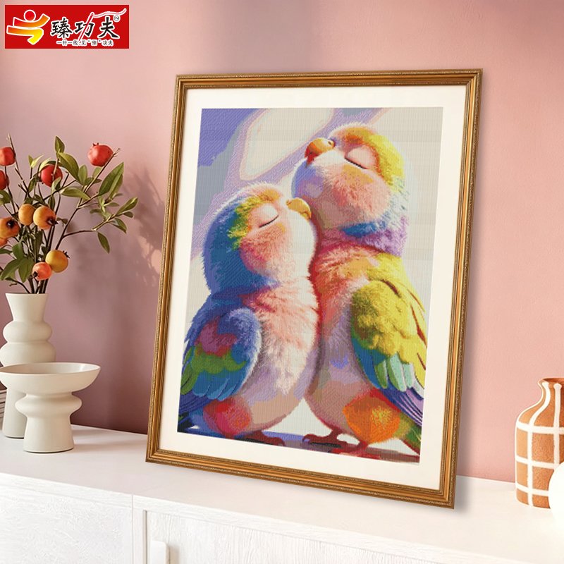 GF3133 Colorful Feather Companions Cross-Stitch Kit - 图片 8