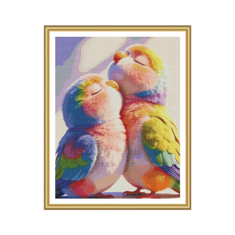 GF3133 Colorful Feather Companions Cross-Stitch Kit - 图片 10